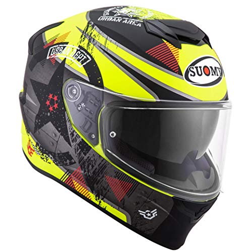 Suomy Casco Stellar Wrench, Matt Yellow Fluo/Grey, 2XL