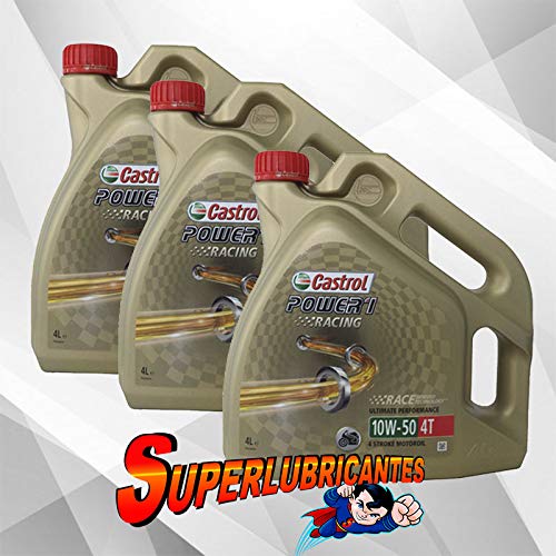 Mundocoche Castrol Power 1 Racing 4T 10W50 3x4L(12Litros)