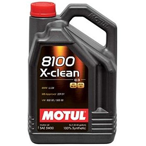 Motul 8100 X-Clean C3 5W30 - Aceite de motor, 5 L