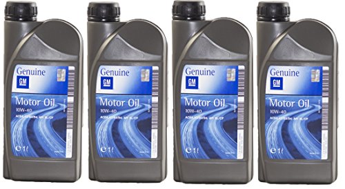 Aceite Lubricante Motor Semi-sintetico - General Motor Opel 10w40, 4 litros ( 4x1 lt )