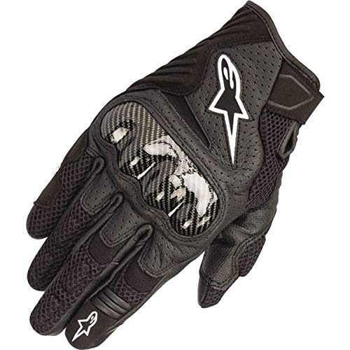 Alpinestars Black Sz M Alpinestars SMX-1 Air V2 - Guantes de piel para motocicleta