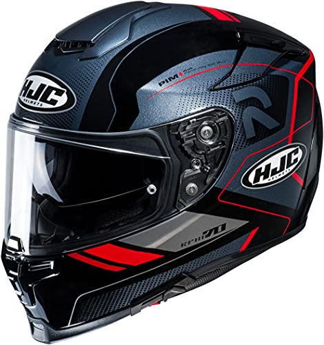 HJC R-PHA-70 Cascos, Hombre, Coptic Black/Red, L