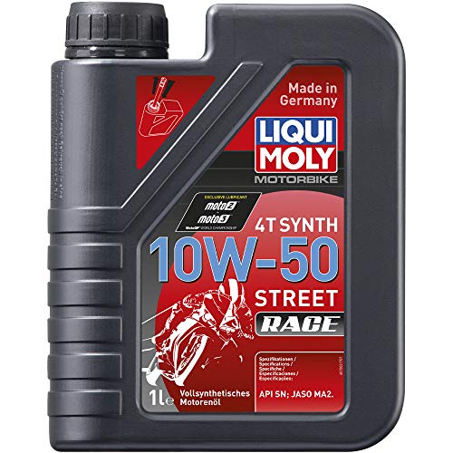 Liqui Moly 1502 Moto 4T Sintetizador 10W-50 Calle Raza, BOOKLET, 1 L