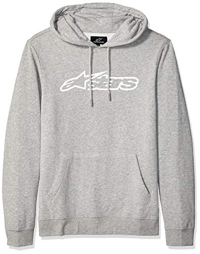 Alpinestars Logo Fleece Full Zip Hoodie Modern Fit Sudadera con Capucha, Blaze-Forro Polar, Color Gris, XL para Hombre