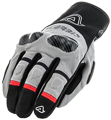 ACERBIS 0023487.319.062 Adventure Guantes Negro/Gris, Unisex-Adult, Talla Unica