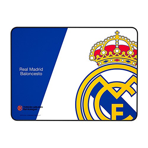 Mars Gaming MMPRM, Alfombrilla Oficial Real Madrid, Base Antideslizante, 35x25cm