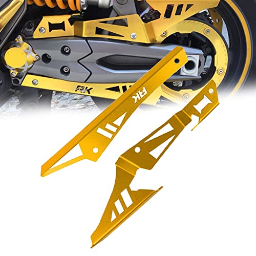 STATUZ para KYMCO AK550 AK 550 2017 2018 2019 2020, Protector De Cadena CNC para Motocicleta, Cubierta De Cinturón De Cadena, Accesorios Protectores AK550 AK 550 Accesorios (Color : Gold)