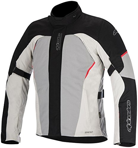 Alpinestars Chaqueta de moto Ares Goretex, negro/gris/rojo, talla M