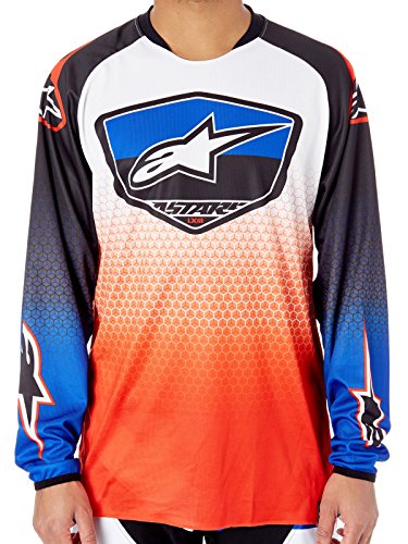 Jersey Mx Alpinestars 2017 Racer Supermatic Rojo-Azul-Blanco (L , Rojo)