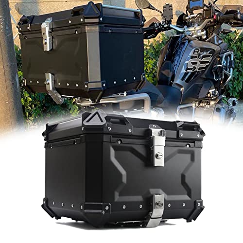 WNANCH Baúl Moto Universal 28-100L Topcase Caja de Moto con Llaves y Accesorios Equipaje Caja de Moto Topcase Casco Impermeable (Size : 36L)