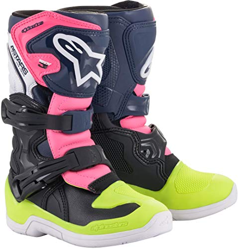 Alpinestars Kids Crosslaarzen Tech 3S Fluo Yellow/Pink-32 (EU)