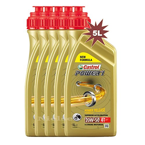 Castrol potencia 1 4T 20 W-50 motocicleta aceite de motor 5 L