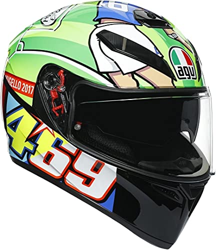 AGV Casco Unisex para Adultos K3 SV E2205 Top MPLK, Rossi MUGELLO 2017, XS