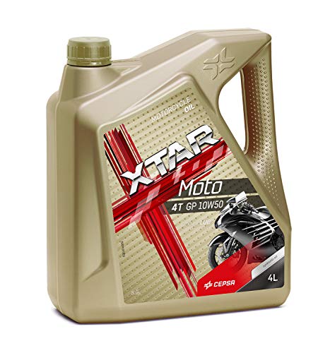 CEPSA XTAR Moto 4T GP 10W50 Aceite Multigrade sintético, 4 L