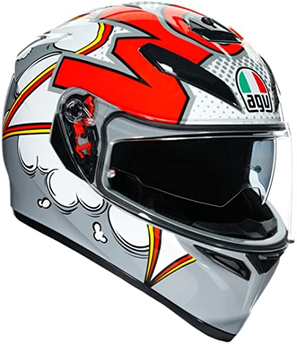 AGV CASCO K3 SV MULTI MPLK L BUBBLE GREY/WHITE/RED