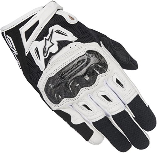 Alpinestars - Guantes de Moto Stella SMX-2 Air Carbon V2 Negro y Blanco - L