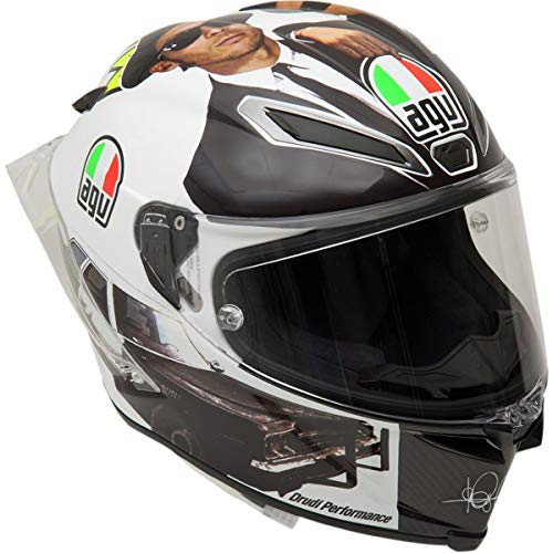 AGV Pista GP R Casco - Misano 2016 (pequeño-mediano) (negro/blanco)