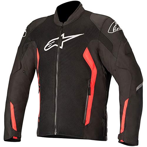 Alpinestars Chaqueta moto Viper V2 Air Jacket Black Red Fluo, Negro/Rojo, XXL