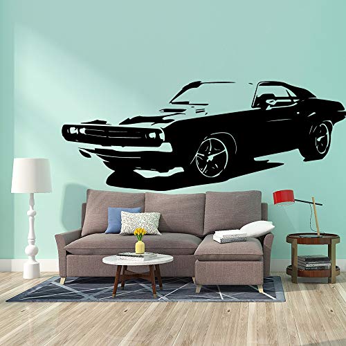 Etiqueta engomada de la pared del coche deportivo pegatinas sala de estar dormitorio arte de la pared autoadhesivo impermeable etiqueta de fondo mural A2 28x72cm