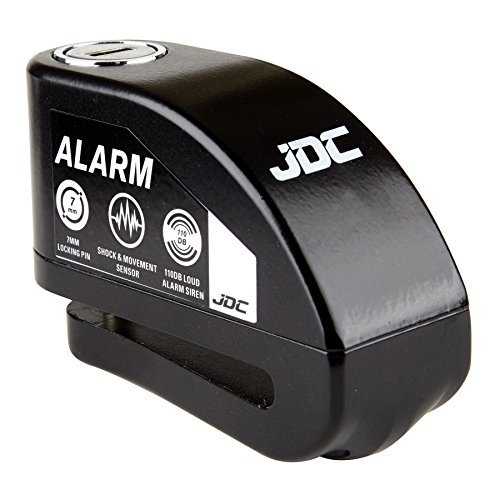 JDC Moto Motocicleta Bloqueo de Disco con Alarma – Jaws - Negro