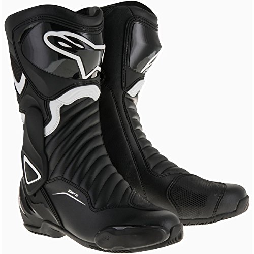 Alpinestars Unisex 1691460142 Tech 7 Botas Negro Talla 42, Blanco, Large EU