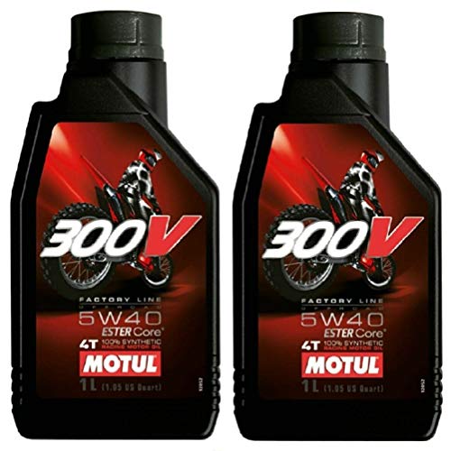 RS Motul 300 V Factory Line 5W40 Ester Aceite de motor totalmente sintético Off Road, 2 litros