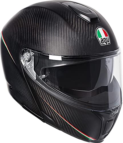 AGV Multi mplk Casco de Motocicleta, Hombre, Matt Carbon, XS