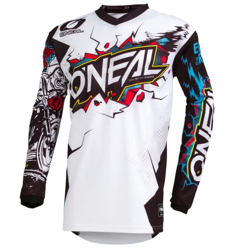 Oneal Element Villain Jersey Juvenil Motocross (White,S)