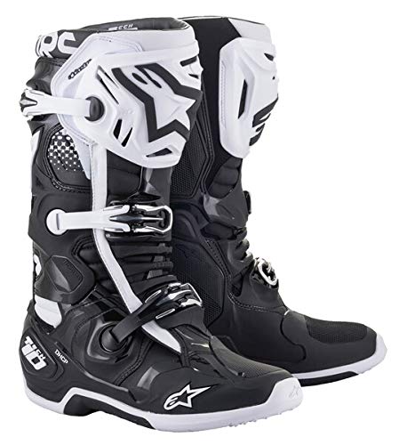 boty TECH 10 2021, ALPINESTARS (černá/bílá, vel.45,5)