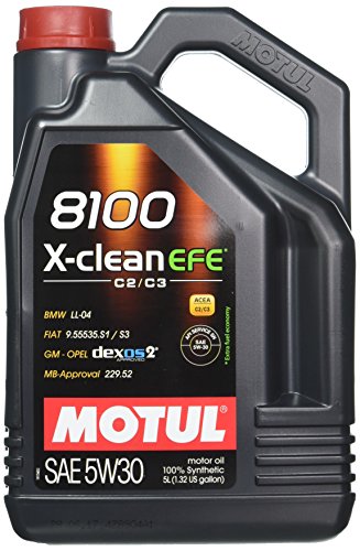 MOTUL Lubricante para Motor 107206/74, 8100 X-Clean EFE C2/C3 5W30, 5L