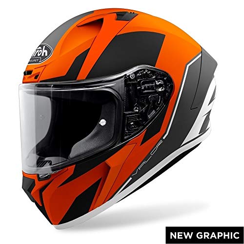 Airoh Valor Wings Casco, Unisex, Matte Orange, XL