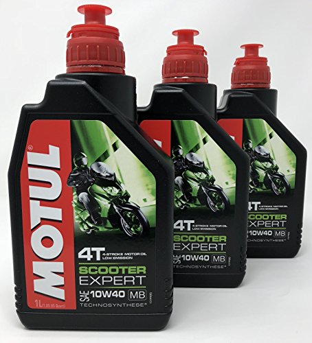 Aceite Moto 4 Tiempos - Motul Scooter 4T 10W-40 MB, 3 litros (3x 1 lt)