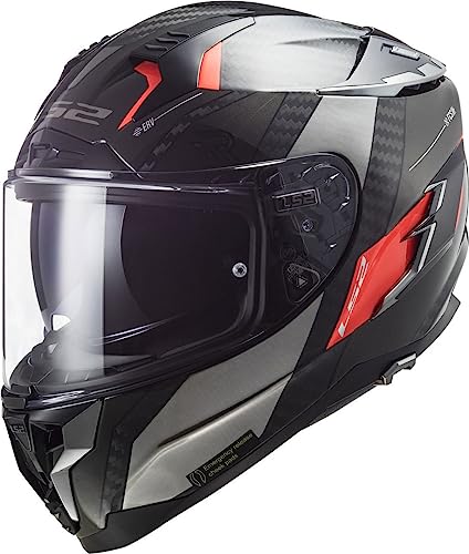 LS2, Casco integral moto Challenger Alloy chrome orange, M