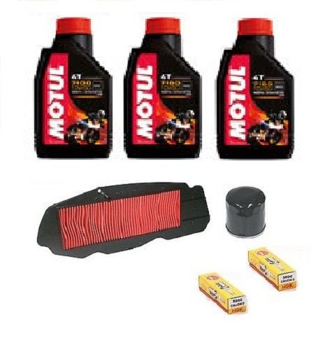 KIT HOJA HONDA 400 SILVER WING FJS 600 ACEITE MOTUL 7100 10W40 FILTROS DE VELAS