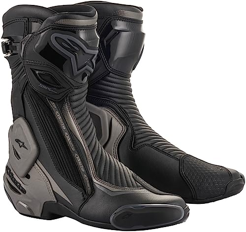 Alpinestars SMX Plus V2-Botas de esquí, Negro, Ropa de Motocicleta Unisex Adulto, Color Gris Oscuro, 38 EU