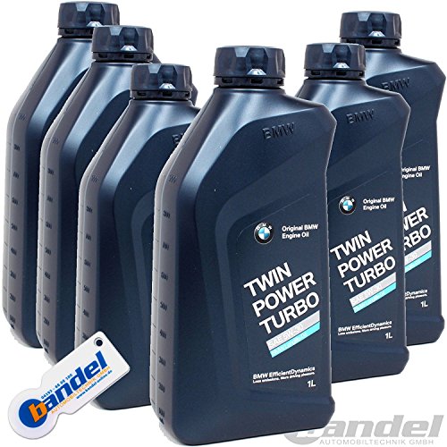 Twin Power Turbo Aceite para motor, BMW Original 5 W-50, Longlife 04, 6 x 1 l