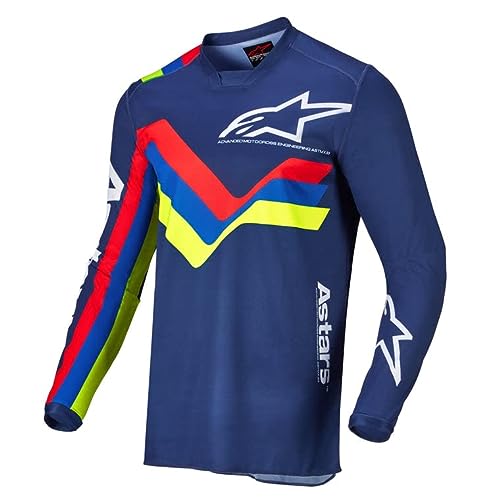 Alpinestars Racer Braap - Camiseta de motocross (talla L), color azul
