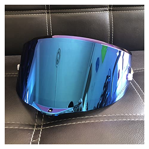 Visera del Casco, Casco De Motocicleta De 11 Colores, Visera, Gafas, Lentes, Compatibles con A-G-V Pista GP RR Corsa R Gpr (Color : BLU)