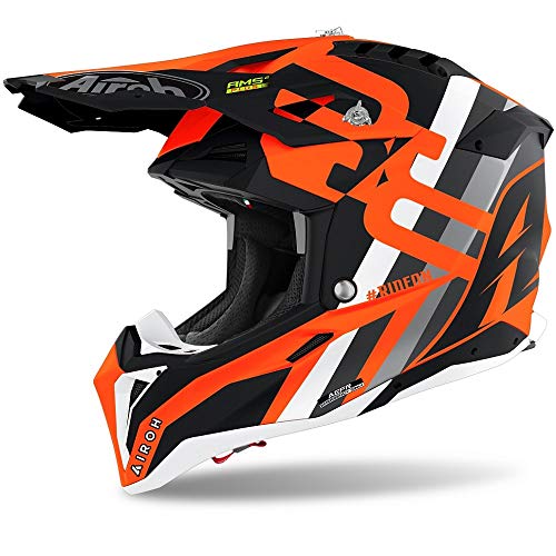 Airoh Helmet Aviator 3 Rainbow Orange Matt M