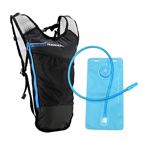 Lixada Mochila Hidratación 5L Mochila + 2L Bolsa de Agua Súper Ligero para Bicicleta Ciclismo Senderismo Excursionismo