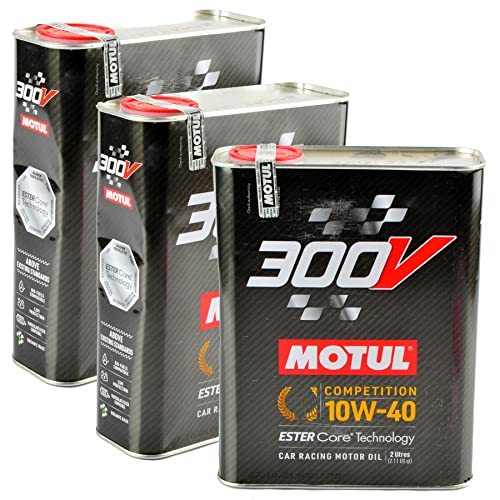 3 x 2L MOTUL 300V LE MANS 10W40 Aceite de motor Ester Core Racing Racing 110821 1 Set