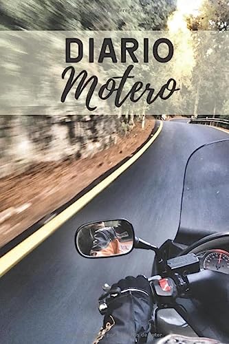 Diario motero: Es un cuaderno para llevar un registro y un seguimiento de todas sus rutas en moto - Formato 16 x 23cm con 102 páginas - Regalo original para los amantes de las motos