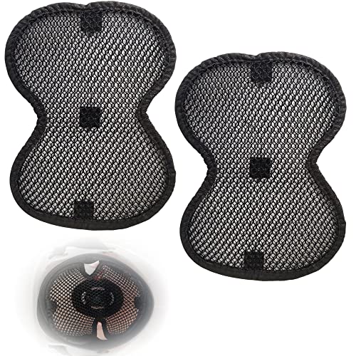 2 Pcs Almohadillas para Casco, Forro Interior De Casco Almohadillas para Casco De Bicicleta AnticolisióN para Casco Kit De Acolchado Almohadillas De Espuma para Casco para Cascopara Moto Moto (Negro)